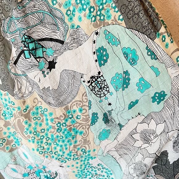 Dawson + Hellmann Absinthe Fairy Fairycore Print Kaftan - Picture 12 of 16